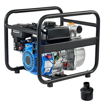 Gas Powered Water Transfer Pump with Ports for Yard and Garden