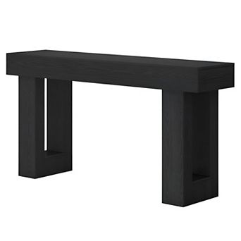 Farmhouse Sofa Table, Narrow Entryway Console Table, Straight Leg Design