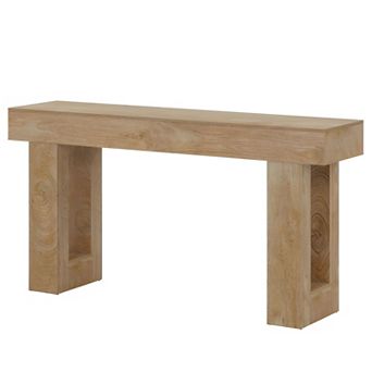 Farmhouse Sofa Table, Narrow Entryway Console Table, Straight Leg Design