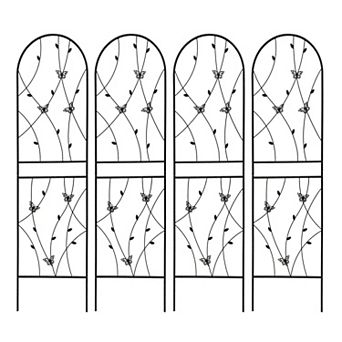 Backyard Garden Trellis 4 pc for Screens Corners and Plant Support