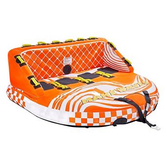 Inflatable 4-Person Towable Tube Couch for Lakes, Rivers, and Ocean Riding