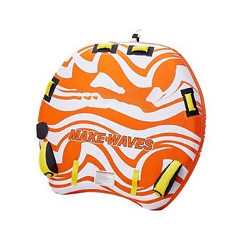 Inflatable 2-Person Towable Water Tube with PVC Bladder and Nylon Cover