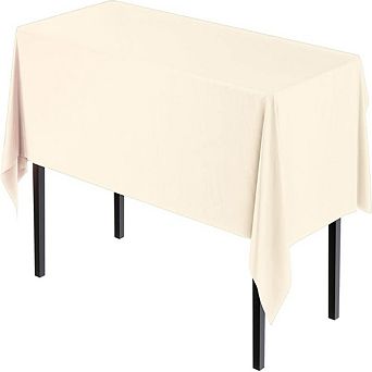 12-Pack Premium Plastic Tablecloths, Rectangle, Waterproof, Durable