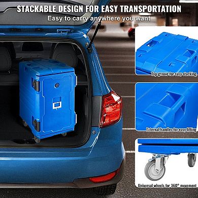 Insulated Catering Food Carrier Box Large Capacity Stackable with Handles