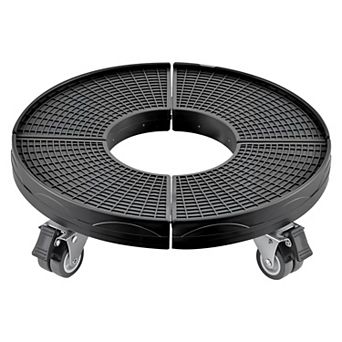 Trash Bin and Outdoor Item Dolly Adjustable with Smooth Movement