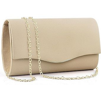 Women’s Suede Clutch Bag Formal Evening Envelope Party Handbag