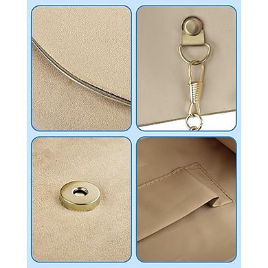 Women’s Suede Clutch Bag Formal Evening Envelope Party Handbag