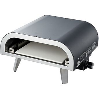 Gas-Powered Outdoor Pizza Oven for 12-Inch Pizzas, Portable Design
