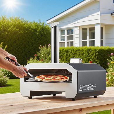Backyard Pizza Oven for Wood or Propane Use, Pizza Size, Fast Heat Design