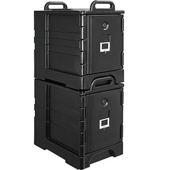 Insulated Food Carrier Box 81QT/75L Hot and Cold Storage with Wheels