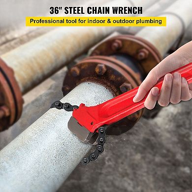 Heavy-Duty Chain Wrench for Plumbing, Gas, and Mechanical Projects