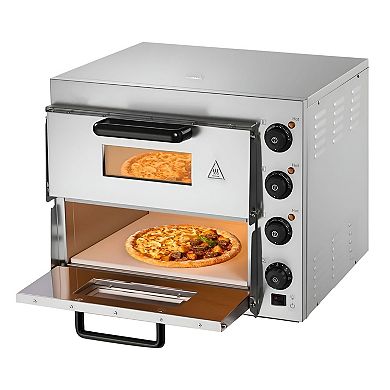 Indoor Electric Pizza Oven for Pizza and Baking, Manual Controls