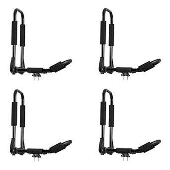 Universal Roof Kayak Carrier 4 pc Alloy Steel Rust-Resistant for Outdoor Adventures