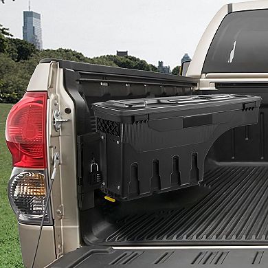 Truck Bed Storage Box with Combination Lock and Divided Interior