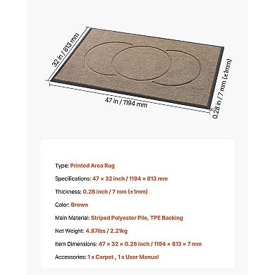 Indoor Outdoor Front Door Mat, Floor Mat for Porch, Hallway, or Apartment
