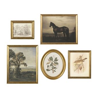 Belle Maison 5 pc Mixed Framed Art Set