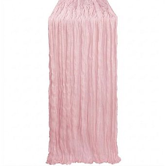 Dusty Pink Cheesecloth Table Runner, Boho Rustic Party & Wedding Decor