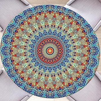 Elastic Fitted Tablecloth, Waterproof Wipeable Round Cover