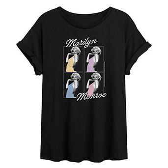 Juniors' Marilyn Monroe Oversized Tee