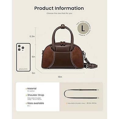 Women's Small Shoulder Bag Vintage Mini Hobo Clutch with Detachable Strap