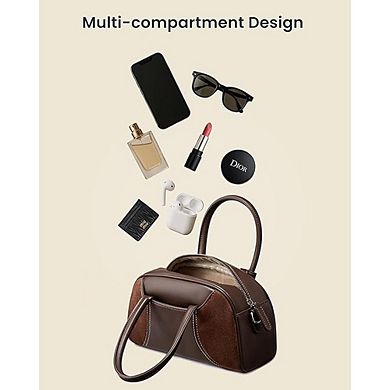 Women's Small Shoulder Bag Vintage Mini Hobo Clutch with Detachable Strap