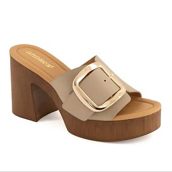 Andrea Women's Slip on Heeled Sandals 95922-3907184