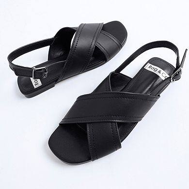 Rag & Co Jamon Women's Slingback Flat Sandals
