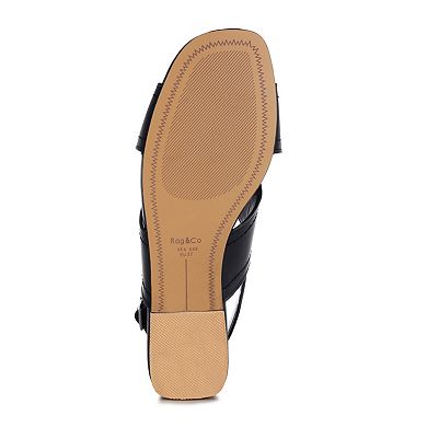 Rag & Co Jamon Women's Slingback Flat Sandals