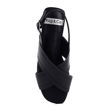 Rag & Co Jamon Women's Slingback Flat Sandals