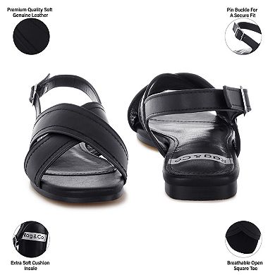 Rag & Co Jamon Women's Slingback Flat Sandals