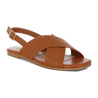 Rag & Co Jamon Women's Slingback Flat Sandals