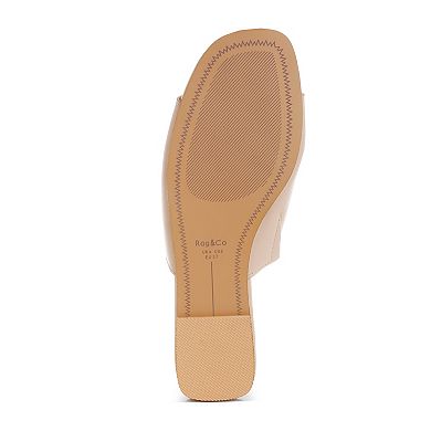 Rag & Co Shanon Women's Slip-On Flat Sandals