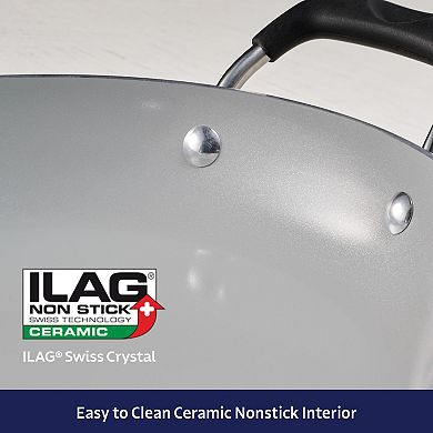 Tramontina 11-Piece Nesting Nonstick Cookware Set with Lids, Dishwasher & Oven Safe