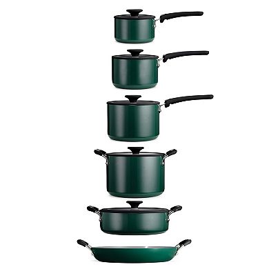 Tramontina 11-Piece Nesting Nonstick Cookware Set with Lids, Dishwasher & Oven Safe