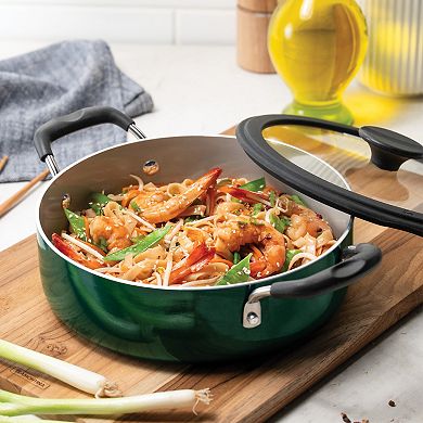 Tramontina 11-Piece Nesting Nonstick Cookware Set with Lids, Dishwasher & Oven Safe