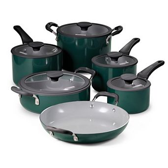 Tramontina 11 pc Nesting Nonstick Cookware Set with Lids, Dishwasher & Oven Safe