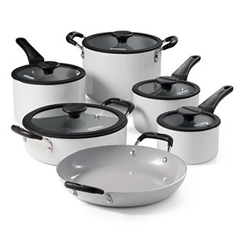Tramontina 11 pc Nesting Nonstick Cookware Set with Lids, Dishwasher & Oven Safe