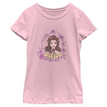 Girls 6-16 Disney's Beauty and the Beast Belle Rose Portrait Graphic Tee