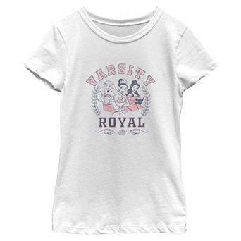 Girls 6-16 Disney Princess Varsity Royal Graphic Tee