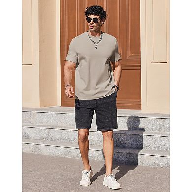 COOFANDY Men T Shirts Short Sleeve Muscle Workout T Shirt Summer Cotton Classics Undershirts