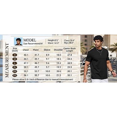 COOFANDY Men T Shirts Short Sleeve Muscle Workout T Shirt Summer Cotton Classics Undershirts