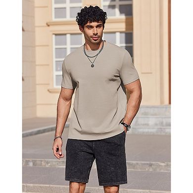 COOFANDY Men T Shirts Short Sleeve Muscle Workout T Shirt Summer Cotton Classics Undershirts
