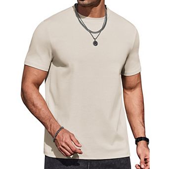 COOFANDY Men T Shirts Short Sleeve Muscle Workout T Shirt Summer Cotton Classics Undershirts