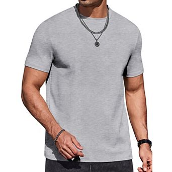 COOFANDY Men T Shirts Short Sleeve Muscle Workout T Shirt Summer Cotton Classics Undershirts