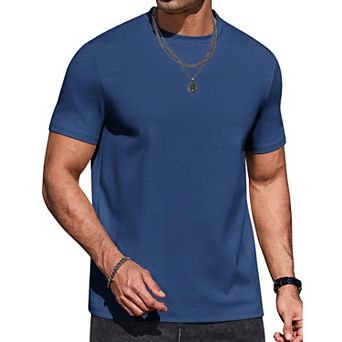 COOFANDY Men T Shirts Short Sleeve Muscle Workout T Shirt Summer Cotton Classics Undershirts