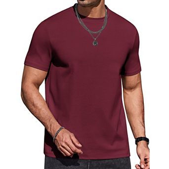 COOFANDY Men T Shirts Short Sleeve Muscle Workout T Shirt Summer Cotton Classics Undershirts