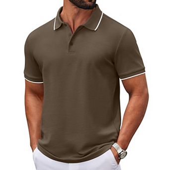 COOFANDY Mens Polo Shirts Short Sleeve Lightweight Classic T Shirt Casual Golf Shirts