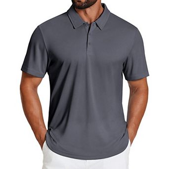 COOFANDY Mens Polo Shirts Moisture Wicking Golf Shirts Short Sleeve Quick Dry Collared Shirts