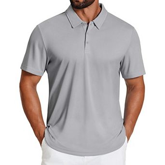 COOFANDY Mens Polo Shirts Moisture Wicking Golf Shirts Short Sleeve Quick Dry Collared Shirts