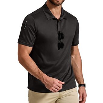 COOFANDY Mens Athletic Polo Shirts Tactical Work Shirts Short Sleeve Casual Golf Accessories